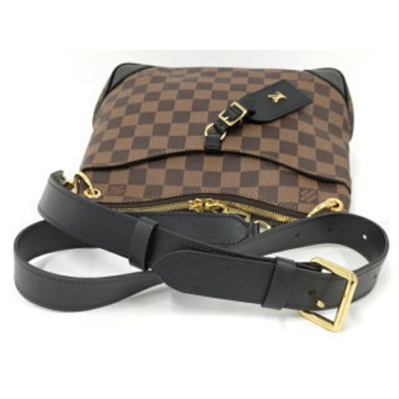 Louis Vuitton Odeon NM PM Damier Leather Shoulder Bag Ebene Brown - Picture 6 of 9